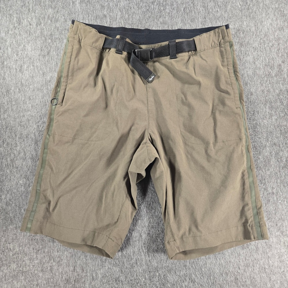 Rapha Commuter Shorts Men's Size 34 Belted Brown Cycling Water Resistant Reflect